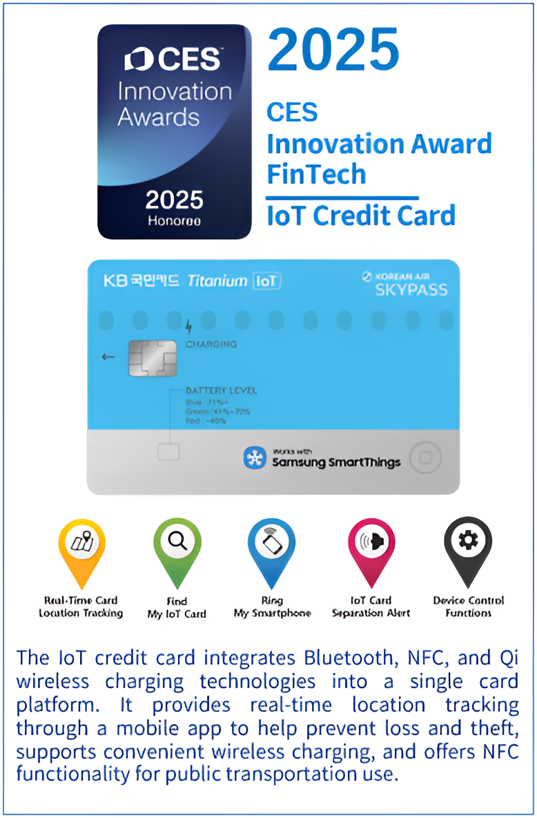 CES 2025 Innovation Award - IoT Smart Card